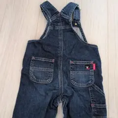 美品　DOUBLE.B ダークデニム オーバーオール　80から90センチ