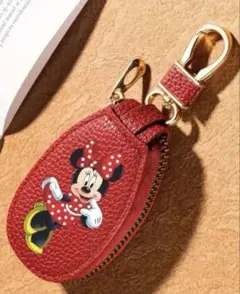 ミニーマウス キーホルダー レッド