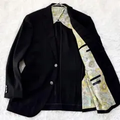 【美品】ジェイプレス テーラードジャケット 銀ボタン 2B 花柄 A4