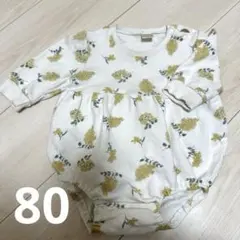 tete a tete バースデイ 長袖 ロンパース 80 花柄