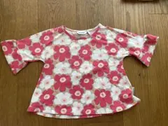 marimekko 花柄 Tシャツ 80-86 ウニッコ