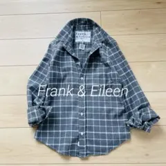 フランクアンドアイリーン　フランネルシャツ　バリー　スキッパー　グレー　チェック