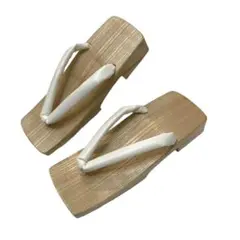 紳士下駄、白鼻緒。左右あり(左右非対称) サイズ、26.5cm 神社仏閣御用達