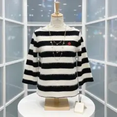 最終値下げ！美品MARY QUANT マリークヮント ボーダーニット七分袖