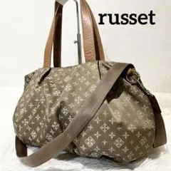 【美品】ラシット　2way トートバッグ　ショルダー　ナイロン　レザー　大容量