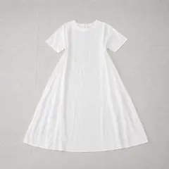 [美品] ao代官山　強撚糸二重ガーゼ　 半袖ワンピース　週末限定値下げ 美品] ao代官山 強撚糸二重ガーゼ 半袖ワンピース 週末限定値下げ