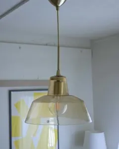廃盤 IKEA LISPUND ペンダントライト ガラスシェード 照明