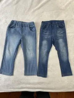 100 ストレッチデニムパンツ 2枚セット ブランシェス