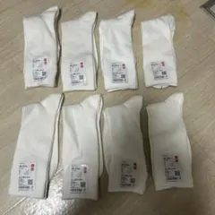 유니클로 화이트 삭스 25-27cm x 8켤레