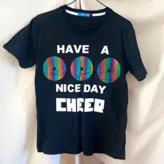 ブラック　メッセージ　派手　Tシャツ