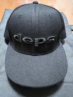 deps ロゴキャップ ブラック×ブラック