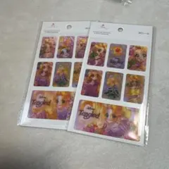 ディズニー　ラプンツェル　3Dシール　セリア