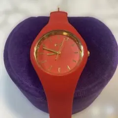 ice watch レッドクォーツスモール腕時計ラバー016263のサムネイル