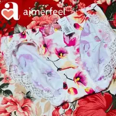 ★aimerfeel★花柄リボンショーツ★サイドレースパンツ下着★大きいサイズ★のサムネイル
