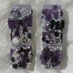 iQOSケースデコ 黒×薄紫 iQOSイルマワンデコケース 紫×黒 片面デコ キャラ - メルカリ
