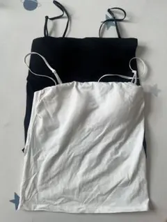 AIRism キャミソール 2枚セット S 黒 白