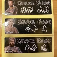 RIZIN BLACK ROSE ステッカー 3枚セットのサムネイル