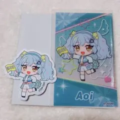 おねがいアイプリ アイプリ プリプリライブ クリアカード ステッカー あおい