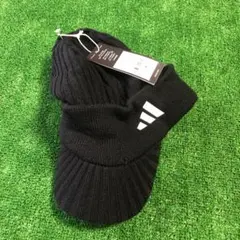 《未使用品》アディダス　ニットキャップ　ニットほつれ有り