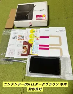 ニンテンドーDSi LLダークブラウン 本体 動作良好