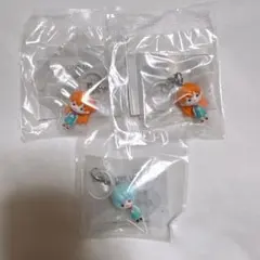 エヴァ　めじるしアクセサリー　アスカ レイ 3点セット