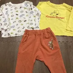 おさるのジョージ　子供服　長袖　ロンT パンツ　春服　まとめ売り