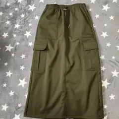 裏フリースカーゴロングスカート