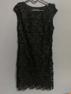 POUR VOUS ブラックレース ノースリーブワンピース、パーティや謝恩会に！