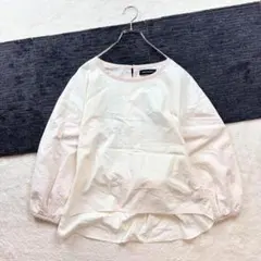 ✨アーバンリサーチ【F】 ベージュ系 ブラウス コットン生地 ウエストリボン