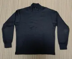 ブラック　黒　モックネック　ロンＴ　Ｓサイズ　ハイネック