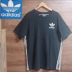 adidasアディダス トレフォイルロゴ 3本ライン 半袖Tシャツ