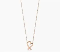 Tiffany& Co. ラビングハートネックレス ローズゴールド