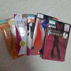 総額約2500円分新品まとめストッキングタイツ L〜LL多機能美脚引き締め暖か