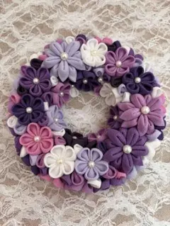 つまみ細工リースNO41