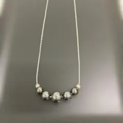 [ヴィンテージ] グレー パール ネックレス