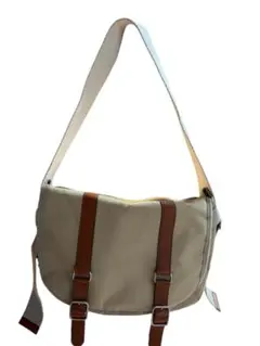 TOUT Y EST ベージュ キャンバス ショルダーバッグ　中