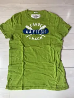 【美品】 Abercrombie & Fitch Tシャツ M グリーン