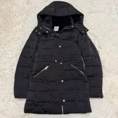 か*ぃ様 ZARA ダウンコート XS ブラック　ロングダウン　ボア　黒