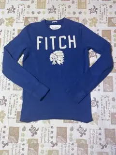 Abercrombie & Fitch ブルー　ロンTサイズS