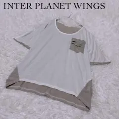 【インタープラネットウィングス】バイカラー ポケットTシャツ 38 カットソーのサムネイル