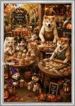 秋のガーデンハロウィンパーティー｜犬と猫のお菓子作り