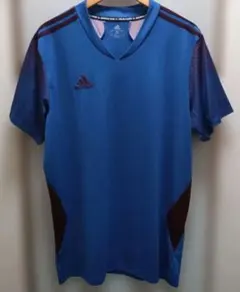 adidas 青 半袖シャツ 3XO