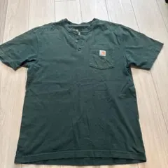 Carhartt ヘンリーネック Tシャツ グリーン