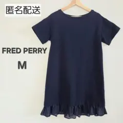 FRED PERRY　フレッドペリー　　半袖　Tシャツ ワンピース　ネイビー
