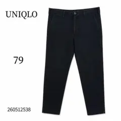 UNIQLO ユニクロ 黒 チノパン 79 ゆったり 春 夏