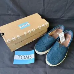新品未使用　TOMS スリッポン レディース ブルー系