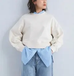 クロップド スウェット