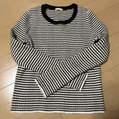 GU ストライプ長袖セーター