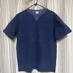 【Lサイズ】BARNS OUTFITTERS バーンズ 半袖Tシャツ ネイビーのサムネイル