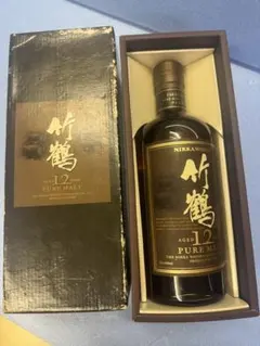 訳ありNIKKA WHISKY 竹鶴 12年 ピュアモルト 箱付きのサムネイル